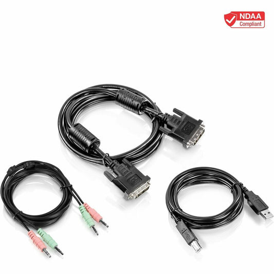 15 ft. DVI-I, USB,and Audio KVM Cable Kit TK-CD15