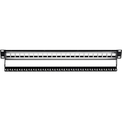 TRENDnet 24-Port Blank Keystone Shielded 1U Patch Panel, 1U 19" Rackmount Housing, Protects Against EMI/RFI Noise, Recommended With TC-K06C6A Cat6A Keystone Jacks (Sold Separately), Black, TC-KP24S TC-KP24S