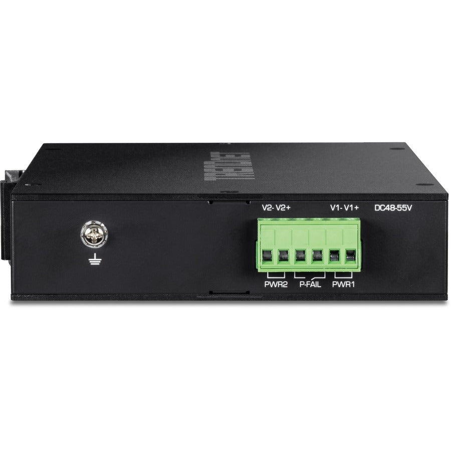 TRENDnet 5-port Industrial Gigabit PoE+ DIN-Rail Switch -20&deg; - 65&deg;C (-4&deg; - 149&deg;F) TI-PGM541