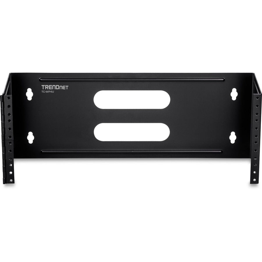 TRENDnet 4U 19-inch Hinged Wall Mount Bracket for Patch Panels and PDU Power Strips, TC-WP4U, Supports EIA-310, Steel Construction, Use with TRENDnet TC-P24C6 & TC-P16C6 Patch Panels (sold separately) TC-WP4U