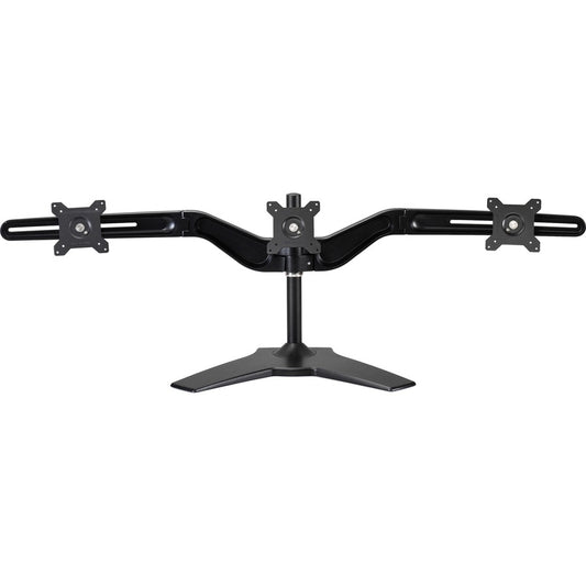 Amer Mounts Stand Based Triple Monitor Mount Up to 24" , 17.6lb Monitors AMR3S