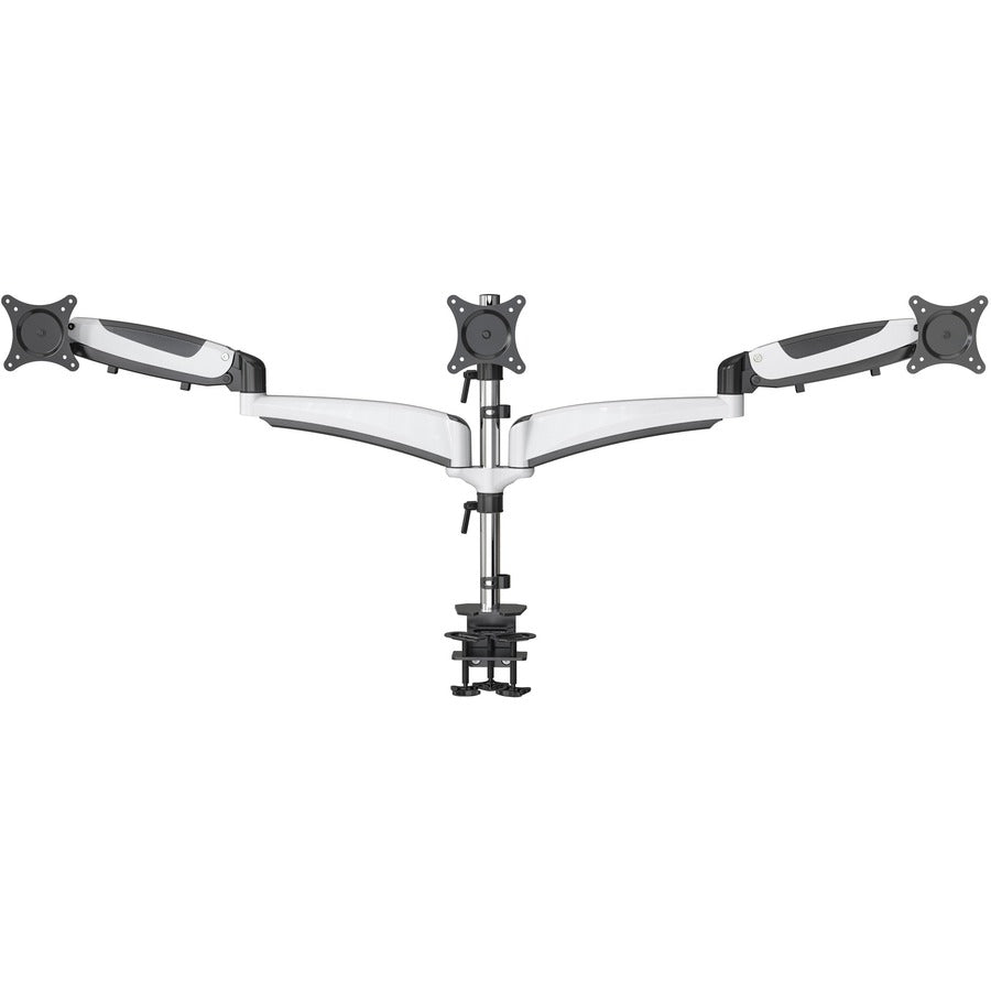 Amer Mounts Hydra3 Clamp Mount for Flat Panel Display, Curved Screen Display - Black, Chrome, White HYDRA3