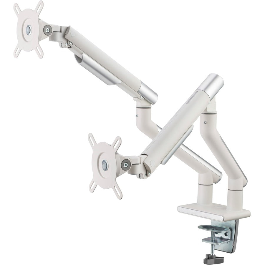 Amer Mounts HYDRA2A Desk Mount for Display Screen, Curved Screen Display, Monitor - Space Gray, Textured White HYDRA2A