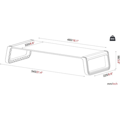 Amer Mounts Desk Monitor Riser Stand AMRPHONEBOOK