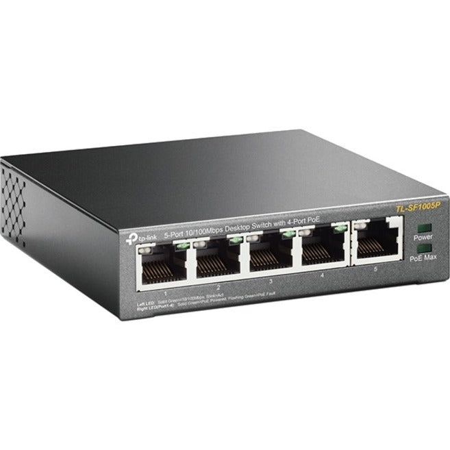 TP-Link 5-Port 10/100Mbps Desktop Switch with 4-Port PoE+ TL-SF1005P