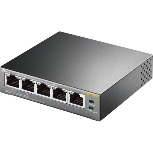 TP-Link 5-Port 10/100Mbps Desktop Switch with 4-Port PoE+ TL-SF1005P