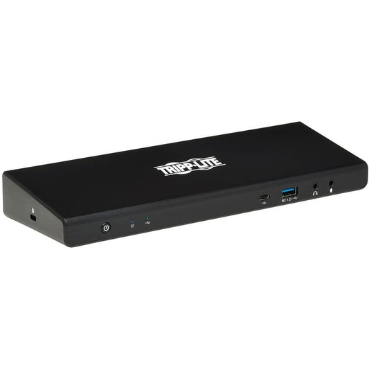 Tripp Lite by Eaton USB-C Dock, Dual Display - 5K 60 Hz DP, 4K 60 Hz HDMI, USB 3.x (5Gbps), USB-A/C Hub, GbE, 85W PD Charging U442-DOCK21-B