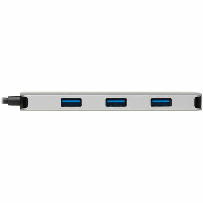 Tripp Lite by Eaton USB-C Dock, Dual Display - 4K 60 Hz HDMI, USB 3.x (5Gbps) Hub Ports, Memory Card, 100W PD Charging, Gray U442-DOCK8-GG