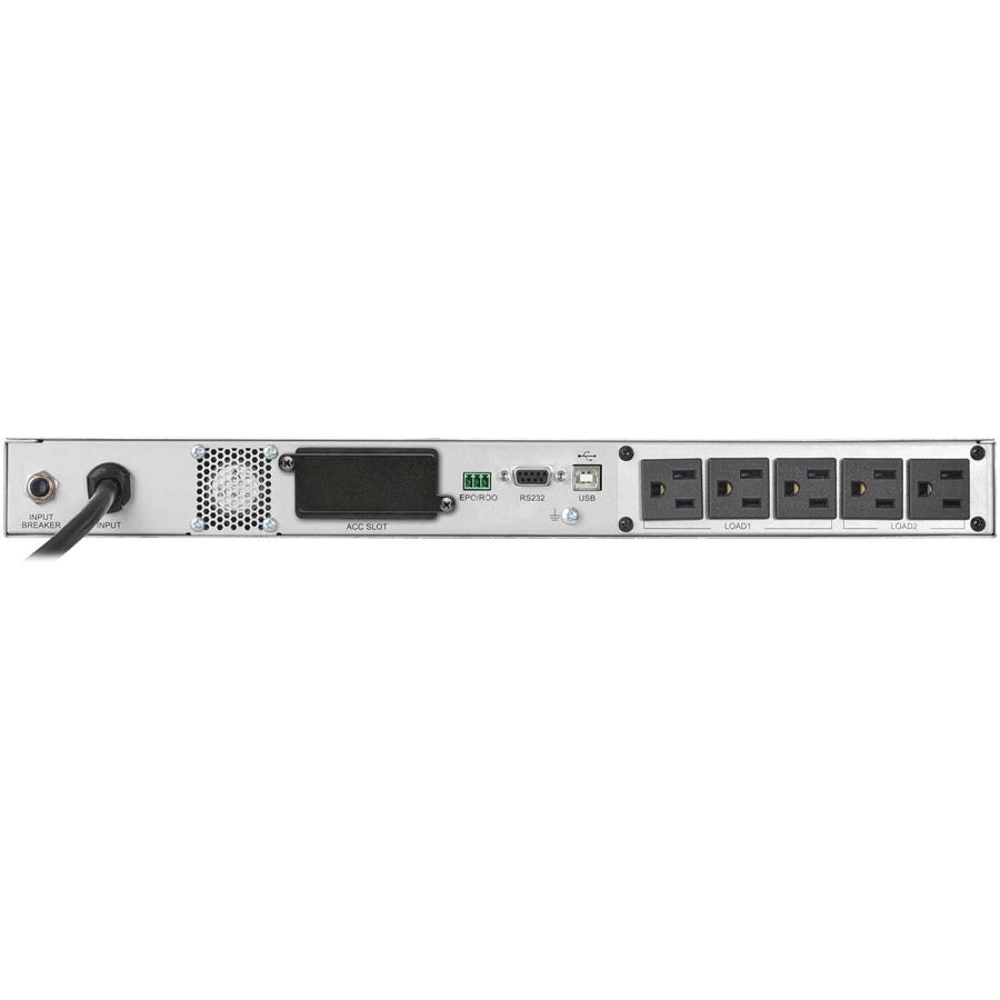 Tripp Lite by Eaton 120V 1440VA 1440W Double-Conversion Smart Online UPS - 5 Outlets, Card Slot, LCD, USB, DB9, 1U Rack SU1500LCD1U