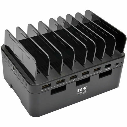 Tripp Lite by Eaton 7-Port USB Charging Station with Quick Charge 3.0, USB-C Port, Device Storage, 5V 4A (60W) USB Charge Output U280-007-CQC-ST