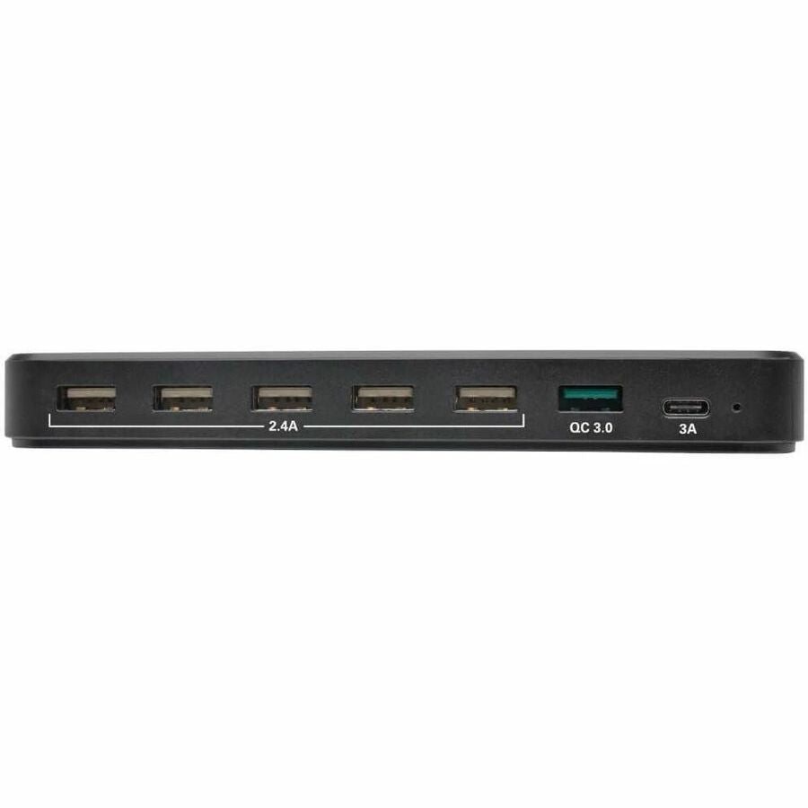 Tripp Lite by Eaton 7-Port USB Charging Station with Quick Charge 3.0, USB-C Port, Device Storage, 5V 4A (60W) USB Charge Output U280-007-CQC-ST