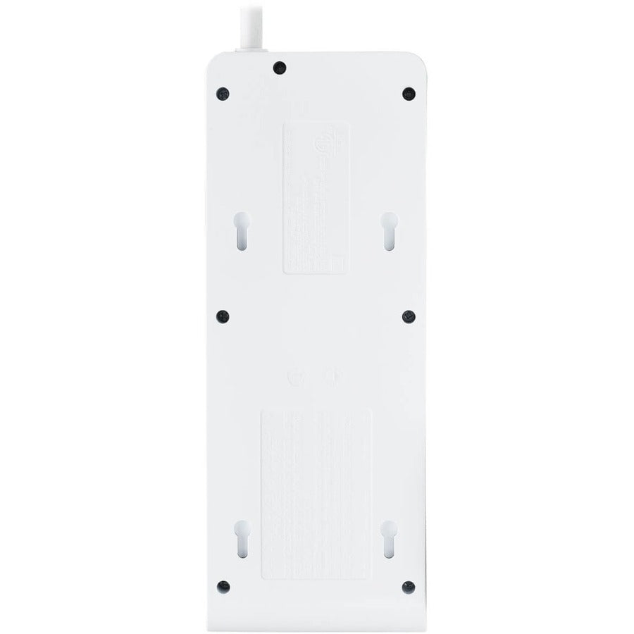 Tripp Lite by Eaton 6-Outlet Surge Protector with 4 USB Ports (4.2A Shared) - 15 ft. (4.57 m) Cord, 5-15P Plug, 900 Joules, White TLP64USBRA15