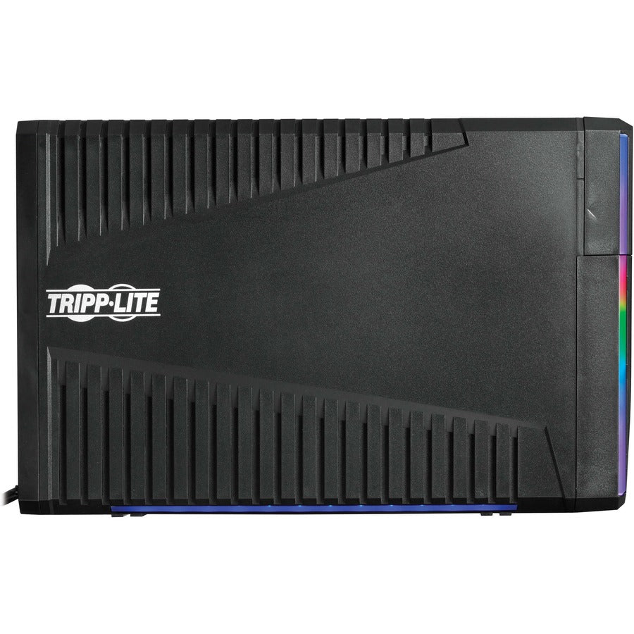 Tripp Lite by Eaton 1500VA 900W 120V Pure Sine Wave Gaming UPS Battery Backup - LCD, AVR, RGB LEDs, USB Charging, Power Saving SMART1500PSGLCD