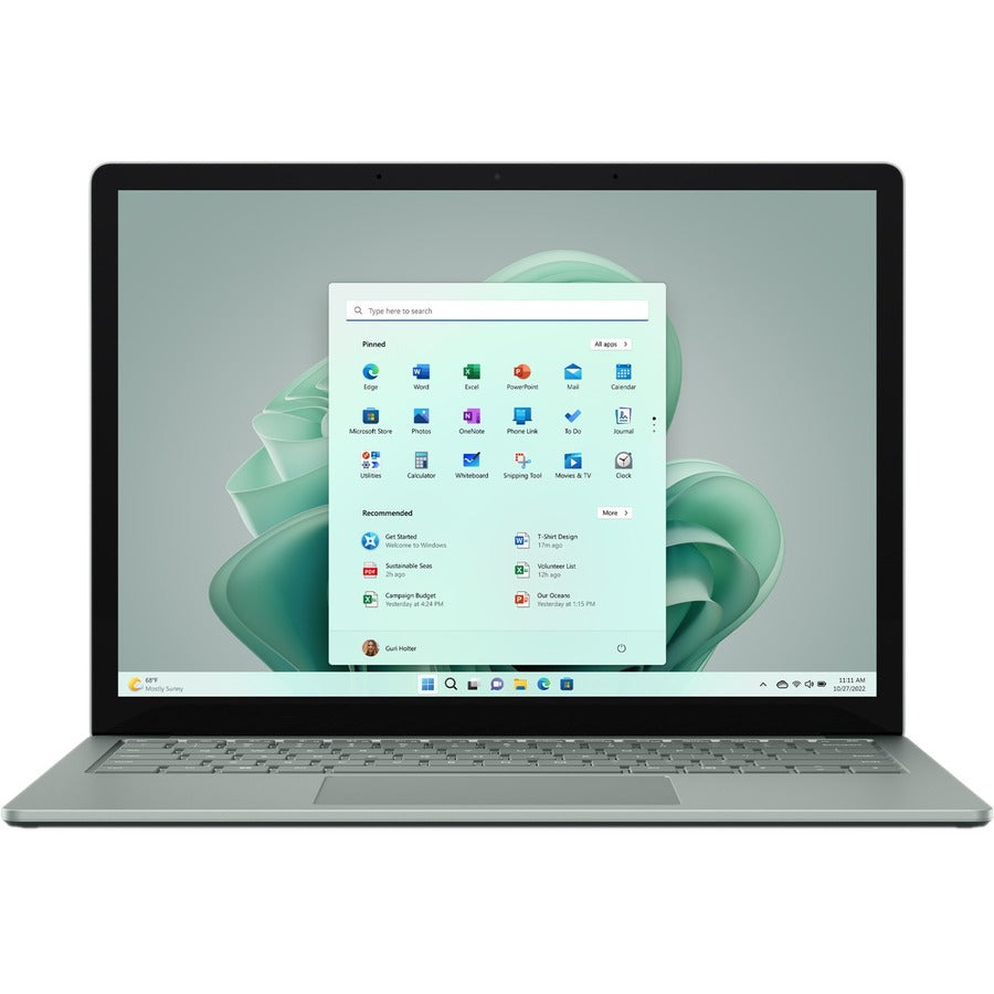 Microsoft Surface Laptop 5 13.5" Touchscreen Notebook - Intel Core i5 12th Gen i5-1245U - Intel Evo Platform - 16 GB - 512 GB SSD - English Keyboard - Sage R8P-00047