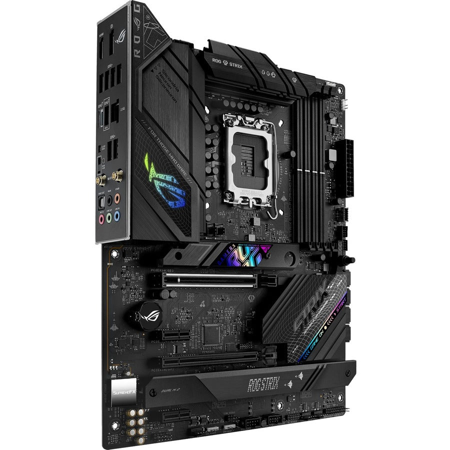 Asus ROG Strix B760-F GAMING WIFI Gaming Desktop Motherboard - Intel B760 Chipset - Socket LGA-1700 - ATX ROGSTRIXB760-FGAMINGWIFI