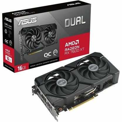 Asus AMD Radeon RX 7600 XT Graphic Card - 16 GB GDDR6 DUAL-RX7600XT-O16G