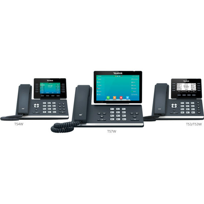 Yealink SIP-T53 IP Phone - Corded/Cordless - Corded - DECT, Bluetooth - Wall Mountable, Desktop - Classic Gray SIP-T53