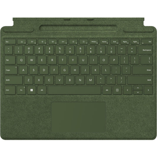 Microsoft Signature Keyboard/Cover Case for 13" Microsoft Surface Pro X, Surface Pro 8, Surface Pro 9 Tablet, Stylus - Forest 8XB-00114