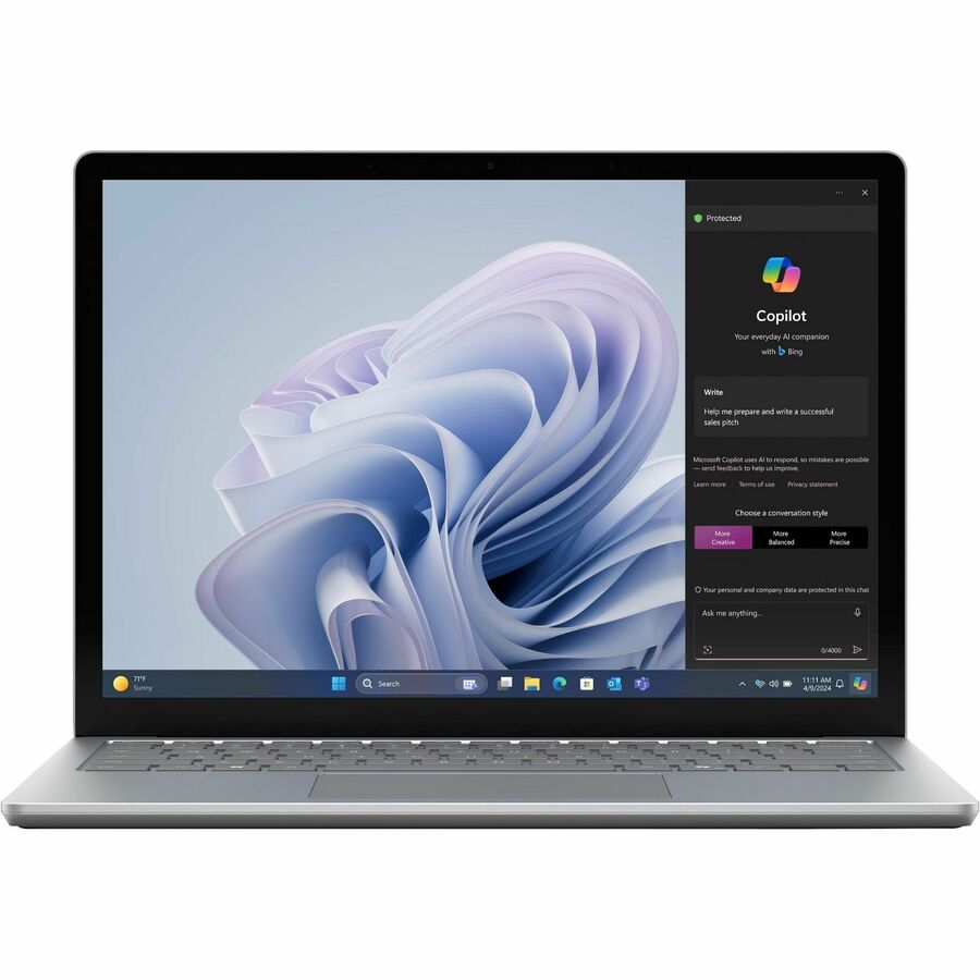 Microsoft Surface Laptop 6 15" Touchscreen Notebook - Intel Core Ultra 7 165H - 32 GB - 1 TB SSD - English Keyboard - Platinum ZLU-00026