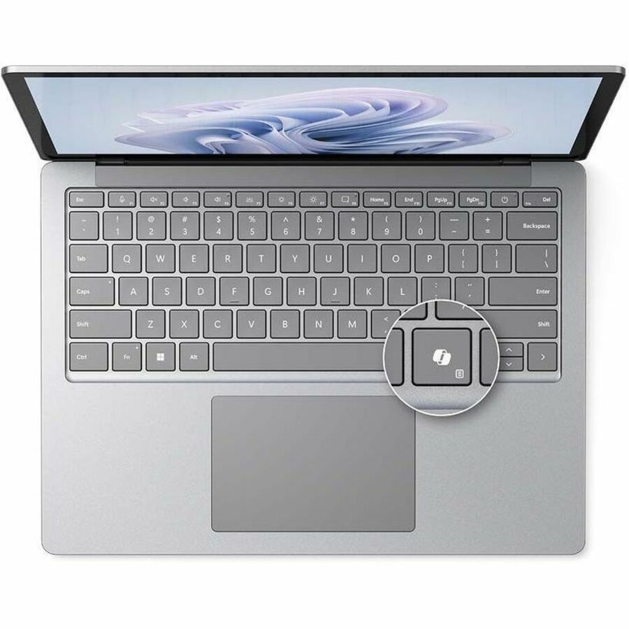 Microsoft Surface Laptop 6 15" Touchscreen Notebook - Intel Core i7 - 16 GB - 256 GB SSD - English, French Keyboard - Platinum ZLP-00027