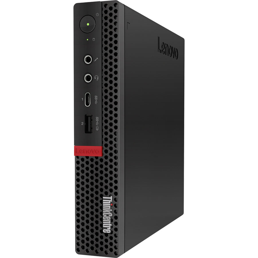 Lenovo ThinkCentre M75q-1 11A40030US Desktop Computer - AMD Ryzen 3 PRO 3200GE 3.30 GHz - 4 GB RAM DDR4 SDRAM - 500 GB HDD - Tiny - Black 11A40030US