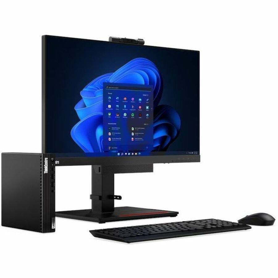 Lenovo ThinkCentre M80q Gen 4 12E90003CA Desktop Computer - Intel Core i7 13th Gen i7-13700T - vPro Technology - 16 GB - 512 GB SSD - Tiny - Black 12E90003CA