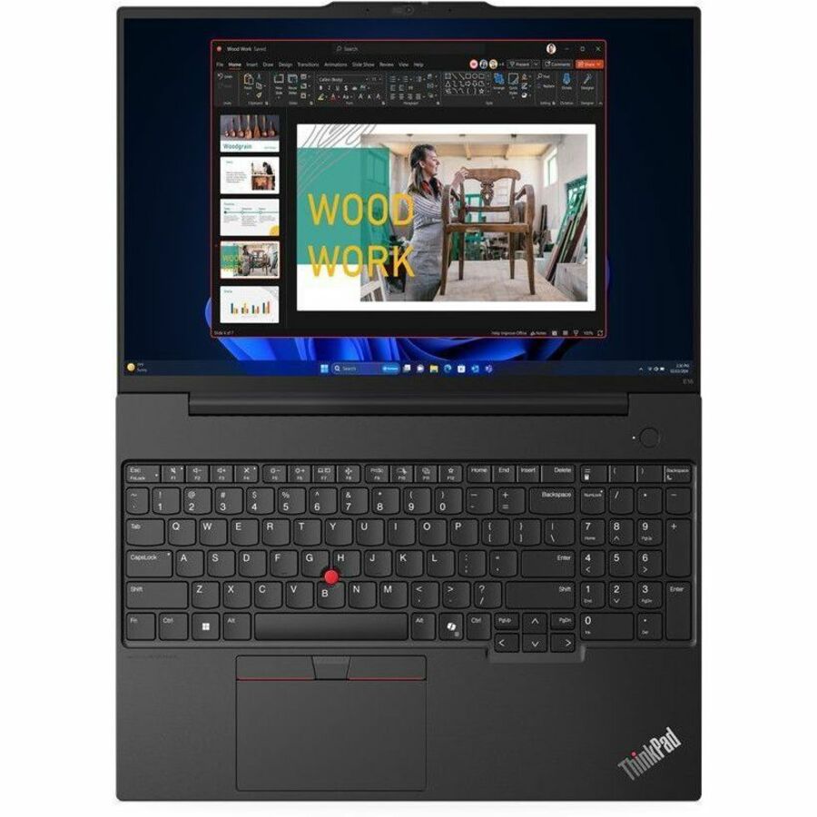 Lenovo ThinkPad E16 Gen 2 21M5000HUS 16" Notebook - WUXGA - AMD Ryzen 5 7535U - 8 GB - 256 GB SSD - English Keyboard - Black 21M5000HUS