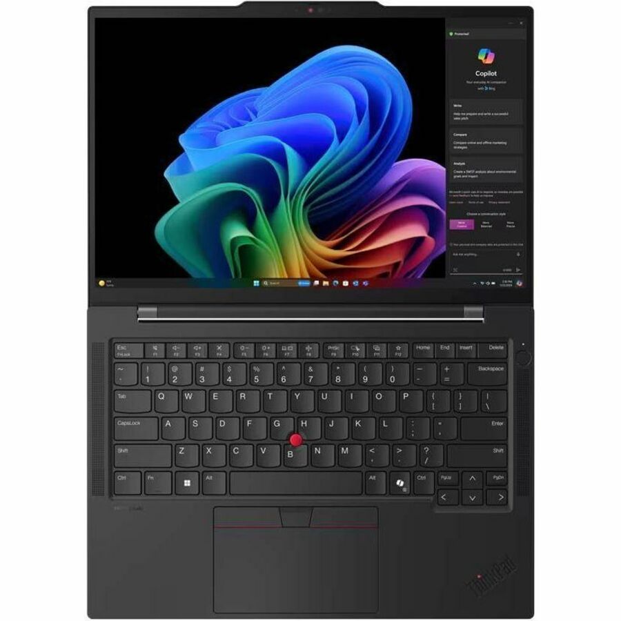 Lenovo ThinkPad T14s Gen 6 21N10000CA 14" Notebook - WUXGA - Qualcomm Snapdragon X Elite X1E-78-100 - 32 GB - 1 TB SSD - French Keyboard - Black 21N10000CA