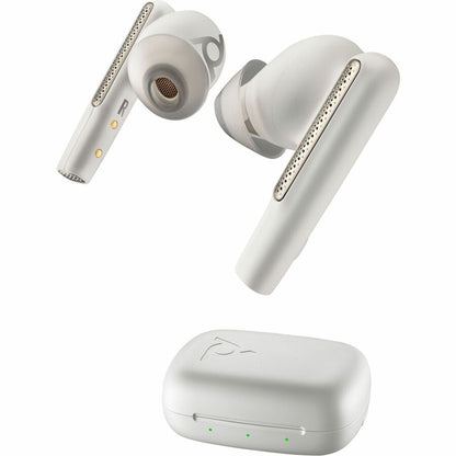 Poly Voyager Free 60 UC M White Sand Earbuds+ BT700 USB-A Adapter + Basic Charge Case 7Y8L5AA