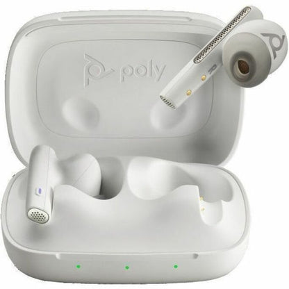 Poly Voyager Free 60 UC M White Sand Earbuds+ BT700 USB-A Adapter + Basic Charge Case 7Y8L5AA