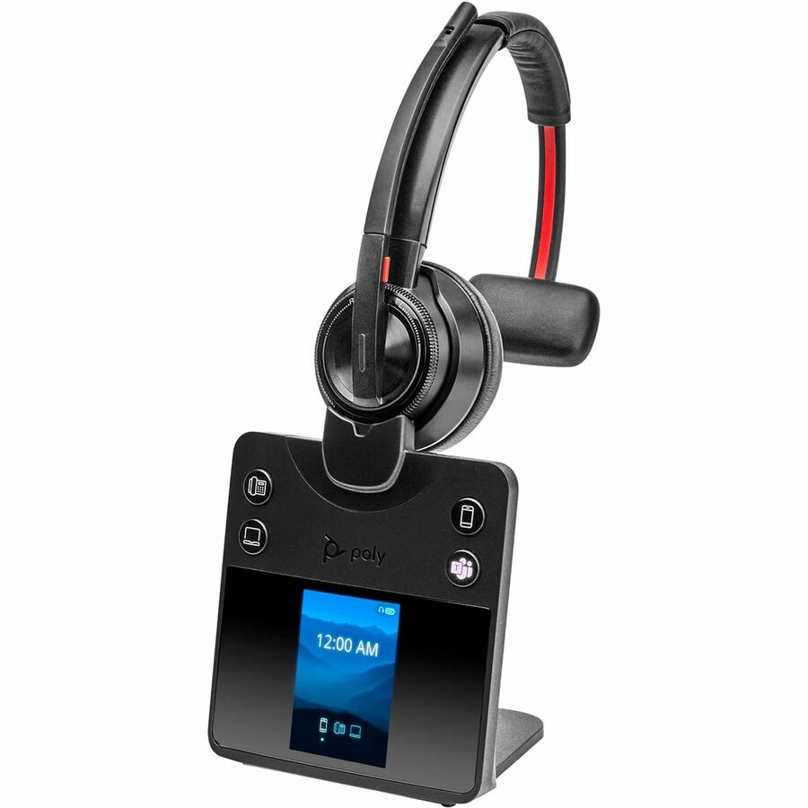 Poly Savi 8410 Office Monaural Microsoft Teams Certified DECT 1920-1930 MHz Headset 8L7E9AA#ABA