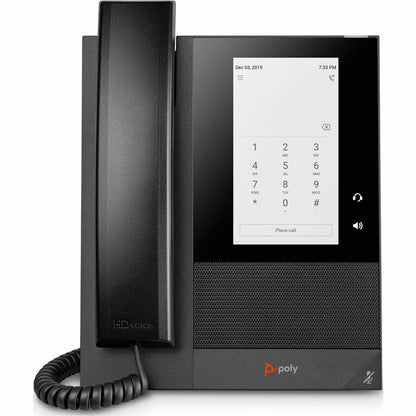 Poly CCX 400 IP Phone - Corded - Corded - Desktop, Wall Mountable - Black - TAA Compliant 848Z9AA#ABA