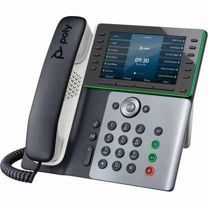 Poly Edge E550 IP Phone - Corded - Corded - NFC, Wi-Fi, Bluetooth - Desktop 89B57AA#ABA