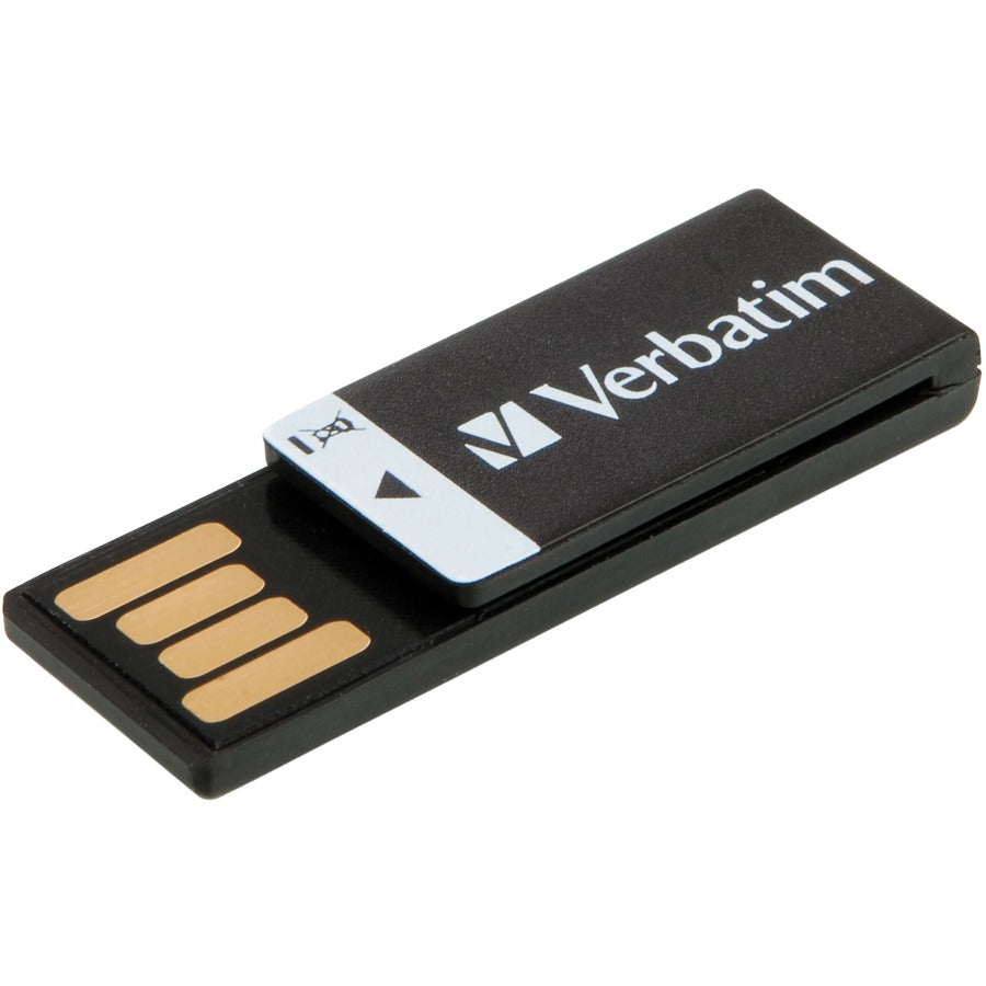 Verbatim 8GB Clip-It USB Flash Drive - 3pk - Black, White, Red 98674