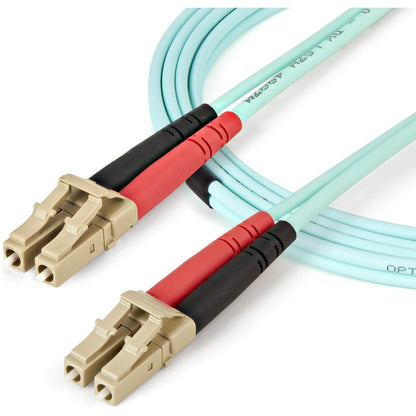 StarTech.com 5m (16.4ft) LC/UPC to LC/UPC OM4 Multimode Fiber Optic Cable, 50/125&micro;m, 100G, Low Insertion Loss, LSZH Fiber Jumper Cord 450FBLCLC5