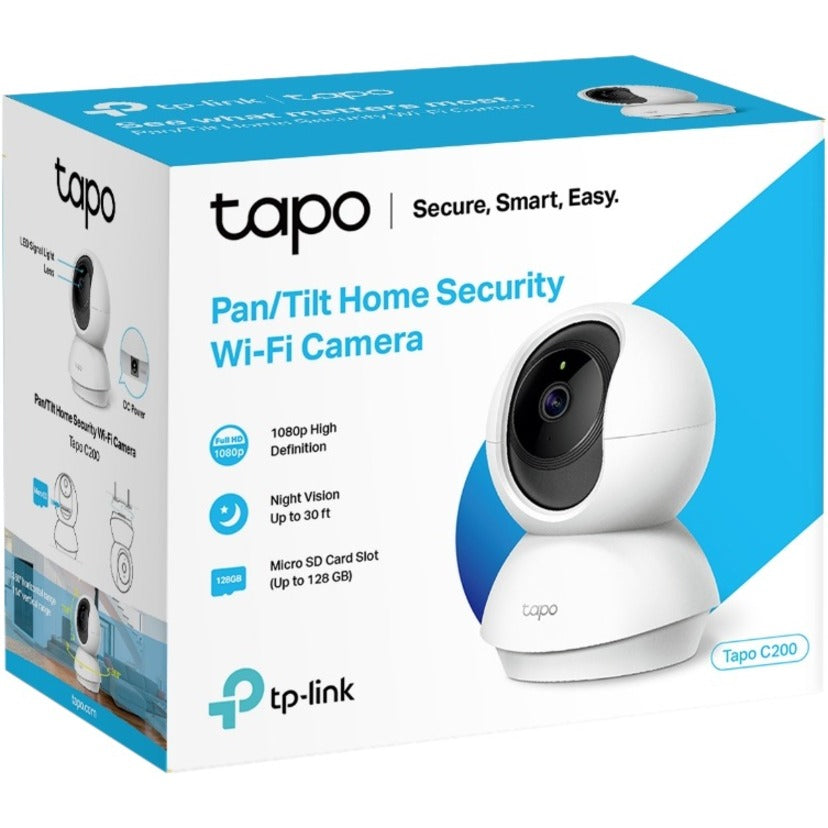 Tapo C200 Indoor HD Network Camera - Color - White TAPO C200