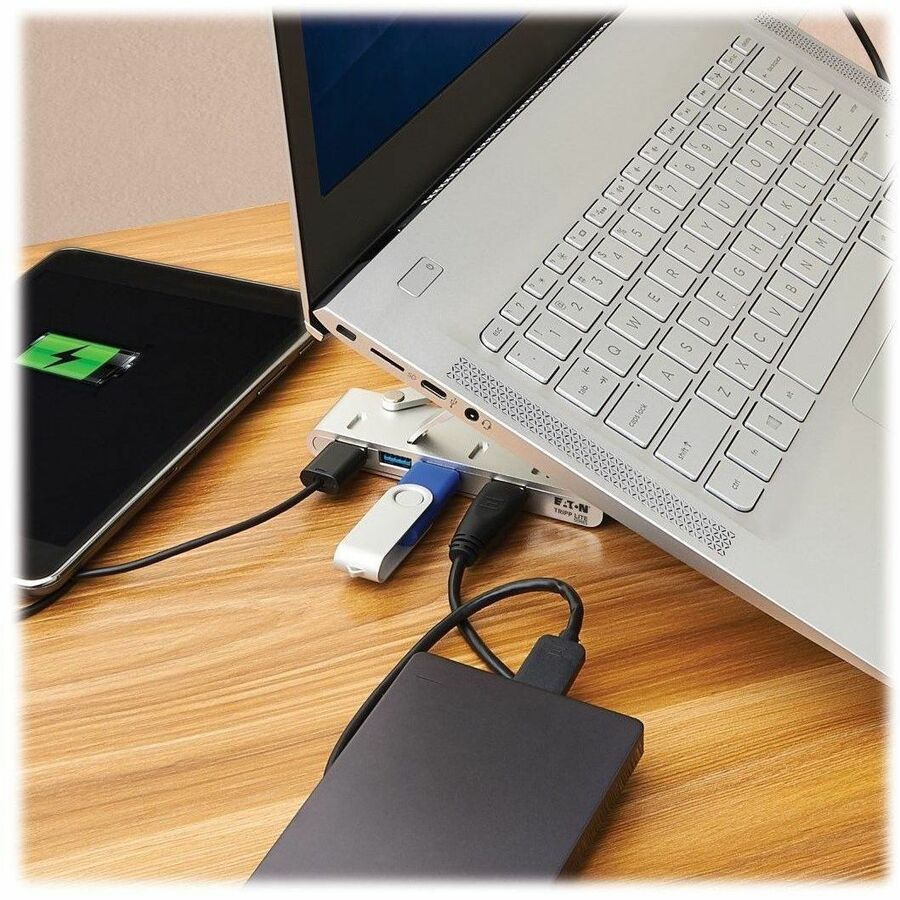 Tripp Lite by Eaton U460-ST4-4A-C 4-Port USB-C Hub with Laptop Stand U460-ST4-4A-C