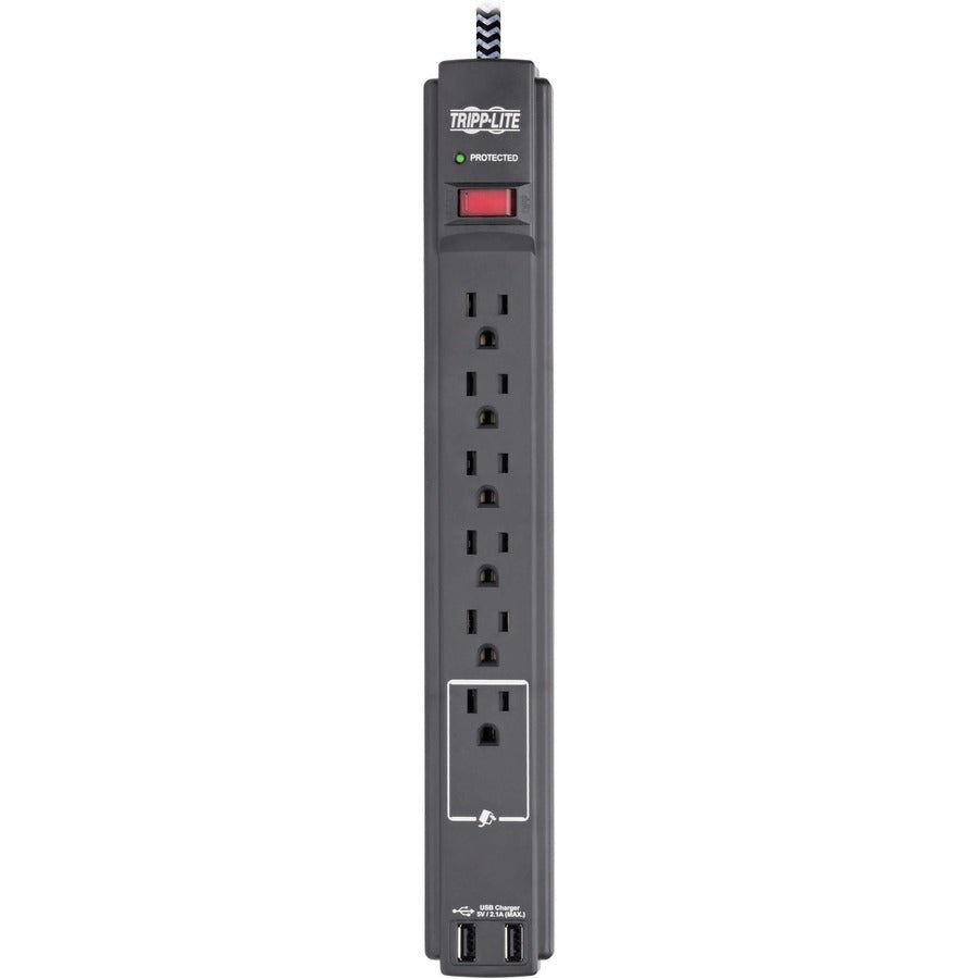 Tripp Lite by Eaton Safe-IT TLP610BUAM 6-Outlet Surge Suppressor/Protector TLP610BUAM