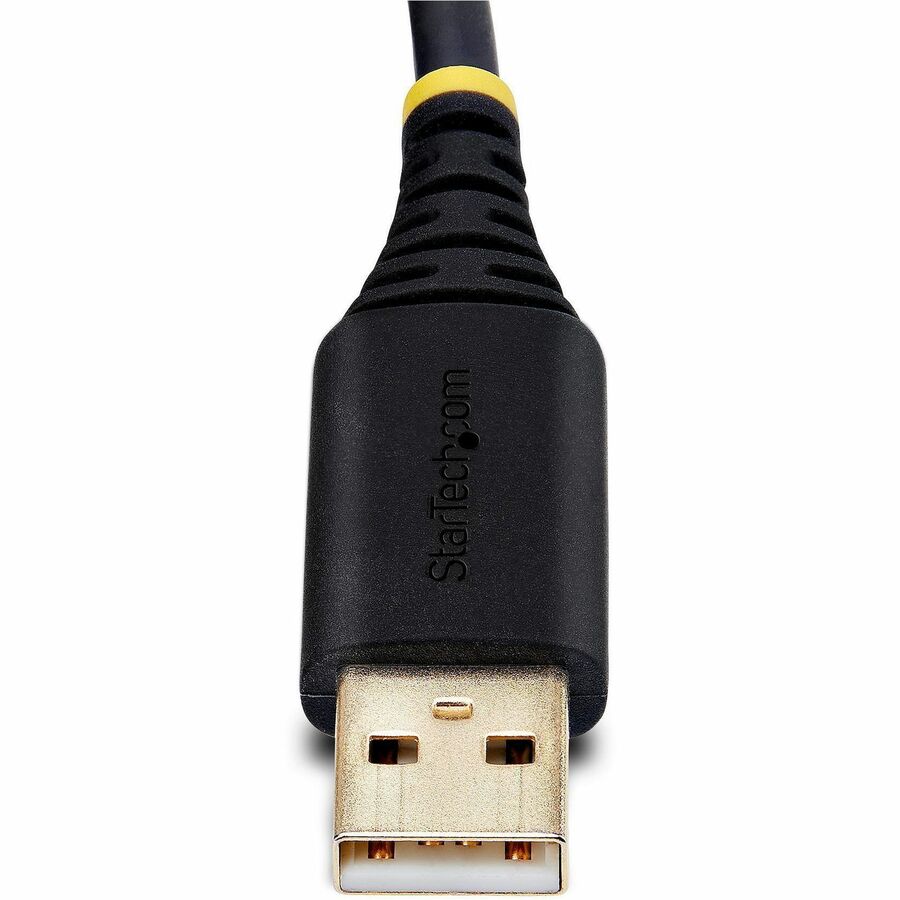 StarTech.com 10ft (3m) USB to Serial Adapter Cable, COM Retention, FTDI, DB9 RS232, Interchangeable DB9 Screws/Nuts, Windows/macOS/Linux 1P10FFC-USB-SERIAL