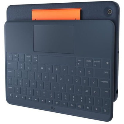 Logitech Rugged Combo 3 Touch Keyboard Case with Trackpad for iPad&reg; (7th, 8th and 9th generation) - Blue (brown box) 920-010342