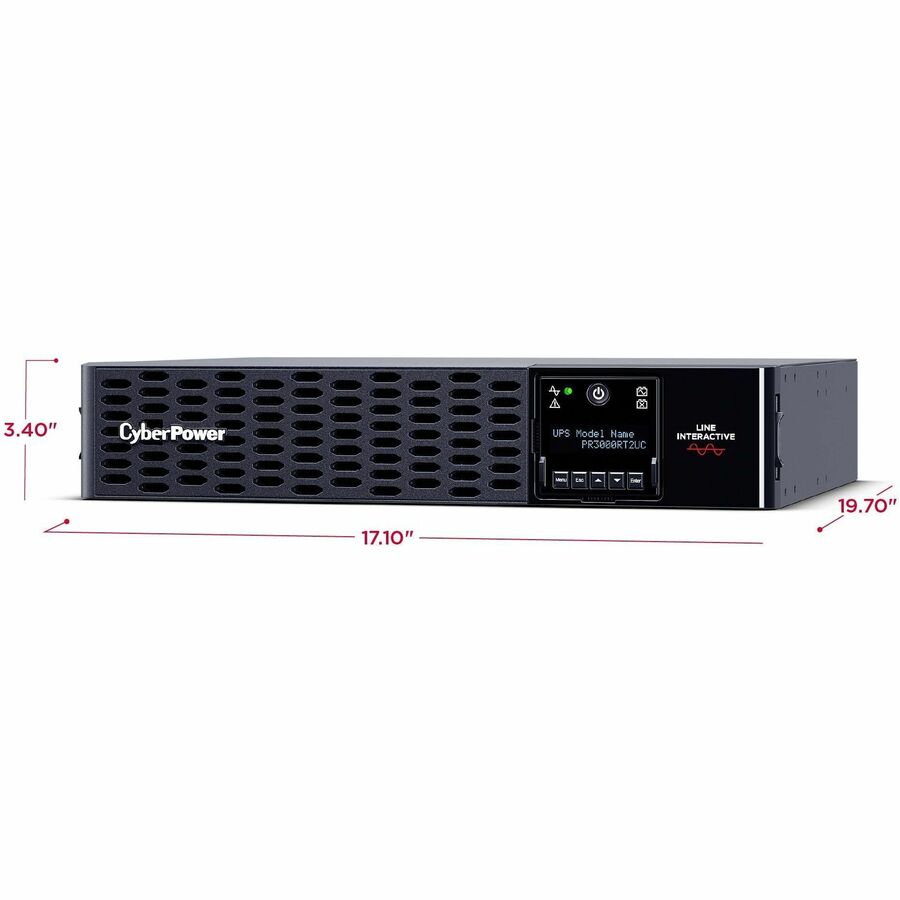 CyberPower Smart App Sinewave PR3000RT2UC 3000VA Rack/Tower UPS PR3000RT2UC