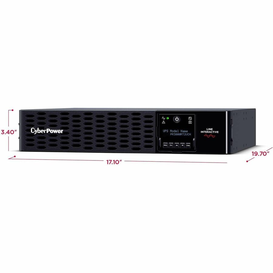 CyberPower Smart App Sinewave PR3000RT2UCN 3000VA Tower/Rack Convertible UPS PR3000RT2UCN