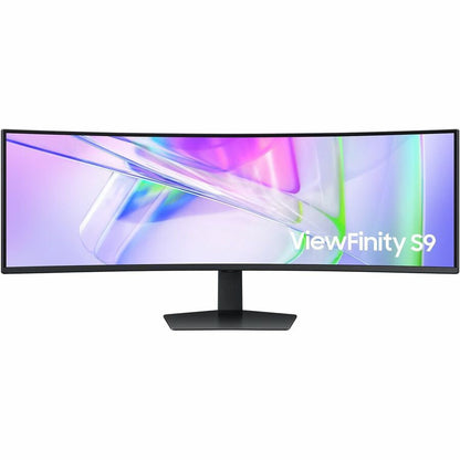 Samsung ViewFinity S9 S49C954UAN 49" Class Dual Quad HD (DQHD) Curved Screen Gaming LED Monitor - 32:9 - Black LS49C954UANXZA