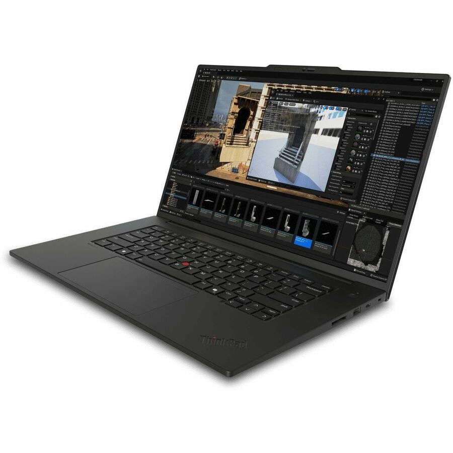 Lenovo ThinkPad P1 Gen 7 21KV000ACA 16" Touchscreen Notebook - WQUXGA - Intel Core Ultra 7 165H - vPro Technology - Intel Evo Platform - 64 GB - 2 TB SSD - French Keyboard - Black 21KV000ACA