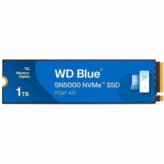 WD Blue SN5000 WDS100T4B0E 1 TB Solid State Drive - M.2 2280 Internal - PCI Express NVMe (PCI Express NVMe 4.0 x4) WDS100T4B0E