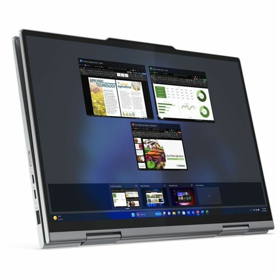 Lenovo ThinkPad X1 Gen 9 21KE006BUS 14" Touchscreen Convertible 2 in 1 Notebook - WUXGA - Intel Core Ultra 7 165U - vPro Technology - Intel Evo Platform - 32 GB - 512 GB SSD - English Keyboard - Gray 21KE006BUS