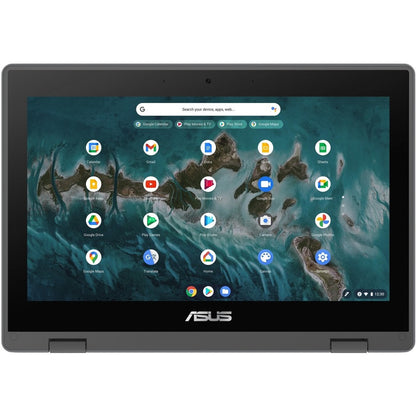 Asus Chromebook Flip CR1 CR1100FKA-C1-CA 11.6" Touchscreen Convertible 2 in 1 Chromebook - HD - Intel Celeron N4500 - 4 GB - 32 GB Flash Memory - Dark Gray CR1100FKA-C1-CA