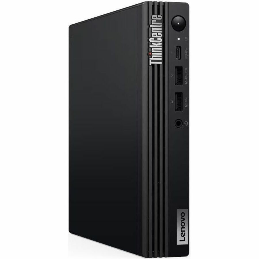 Lenovo ThinkCentre M70q Gen 5 12TD001MUS Desktop Computer - Intel Core i3 14th Gen i3-14100T - 16 GB - 256 GB SSD - Tiny - Black 12TD001MUS