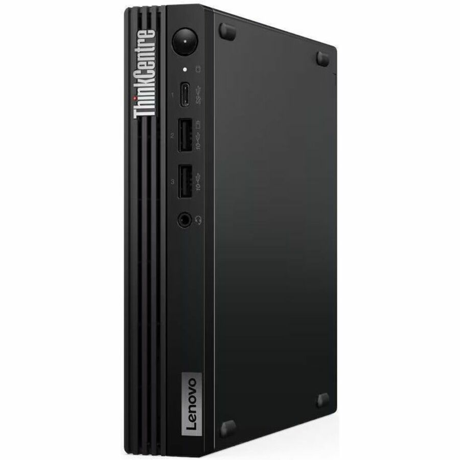 Lenovo ThinkCentre M70q Gen 5 12TD001MUS Desktop Computer - Intel Core i3 14th Gen i3-14100T - 16 GB - 256 GB SSD - Tiny - Black 12TD001MUS