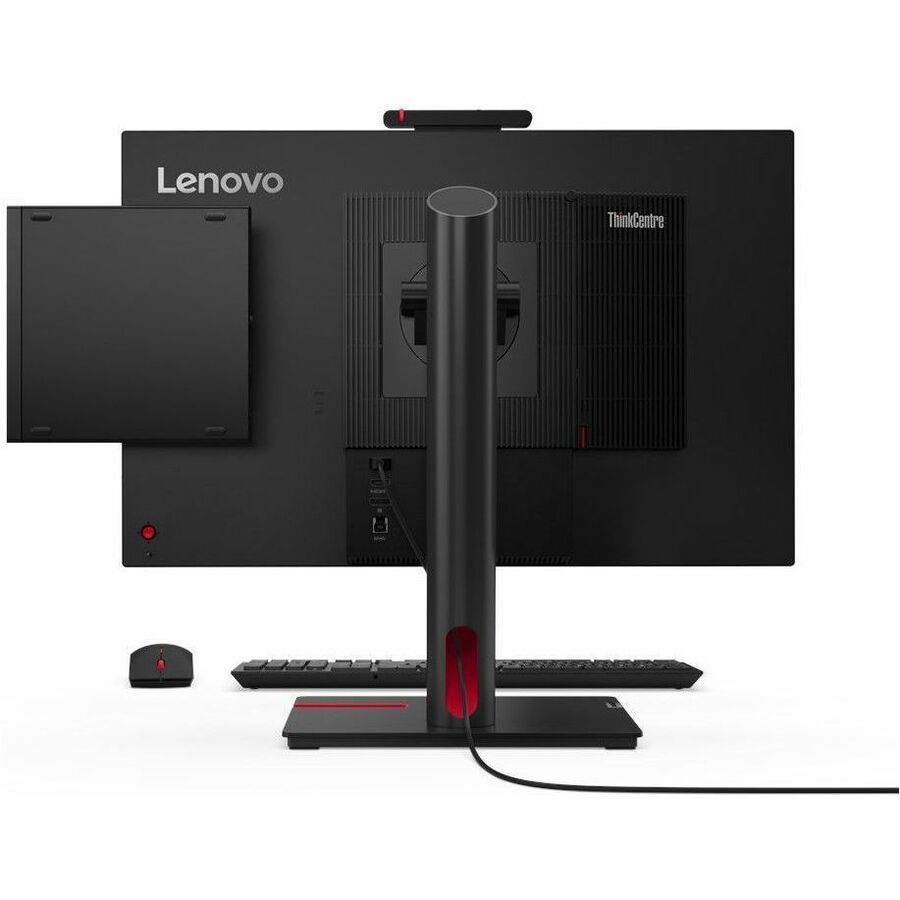 Lenovo ThinkCentre M70q Gen 5 12TD001MUS Desktop Computer - Intel Core i3 14th Gen i3-14100T - 16 GB - 256 GB SSD - Tiny - Black 12TD001MUS